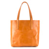 Kingston Barn English Bridle Leather Tote in English Tan Front View